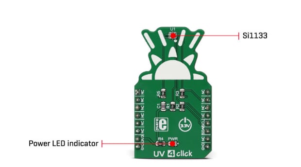 Block Diagram - Mikroe MIKROE-2989 UV 4 Click